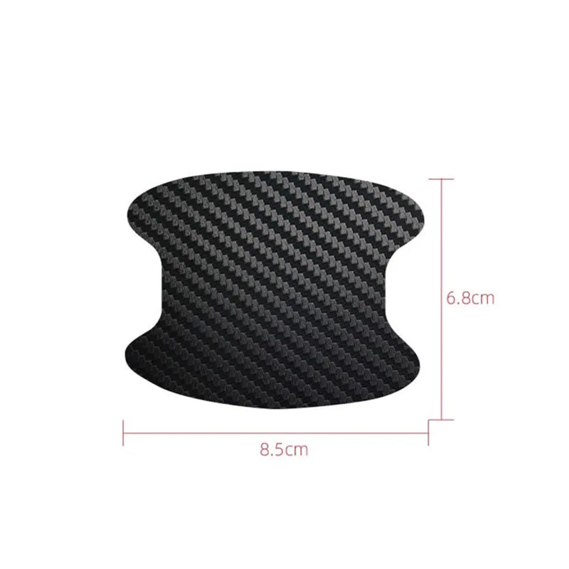 Car Stickers Anti-Scratch Car Door Handle Protector - Carbon Fiber Protection Film
