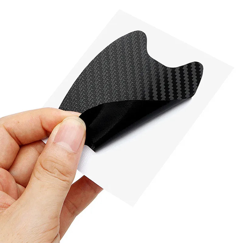 Car Stickers Anti-Scratch Car Door Handle Protector - Carbon Fiber Protection Film