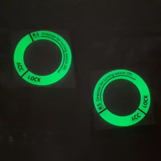 Night Luminous Car Ignition Key Ring Stickers