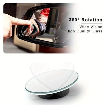 Adjustable Small Round Car Blind Spot Rearview Convex Mirror