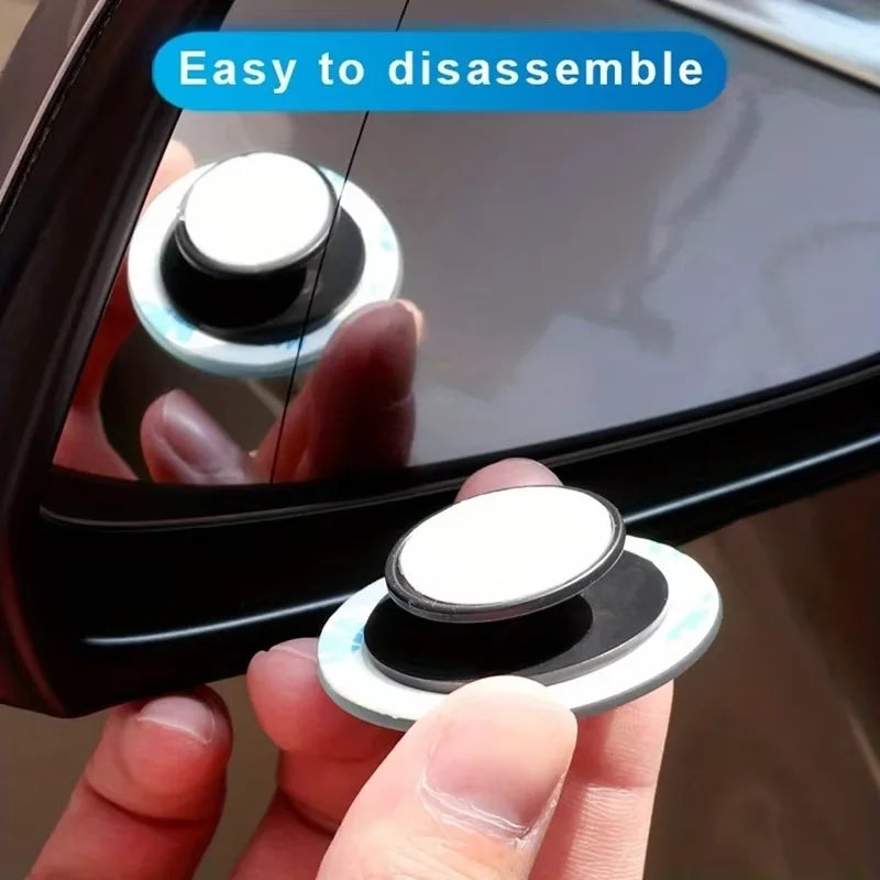 Adjustable Small Round Car Blind Spot Rearview Convex Mirror