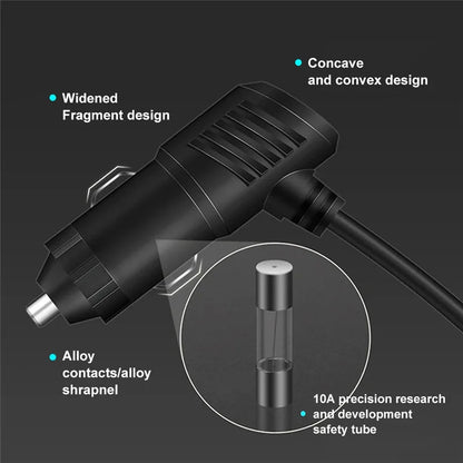 The 3-in-1 USB Type-C 120W Car Charger